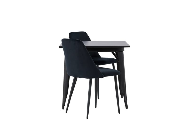 Rektangulär matgrupp Venture Home Svart Svart 2st - Møbler - Bord - Spisegrupper