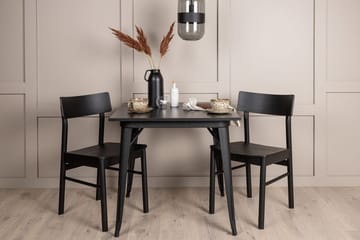 Rektangulär matgrupp Venture Home Svart Svart 2st - Møbler - Bord - Spisegrupper