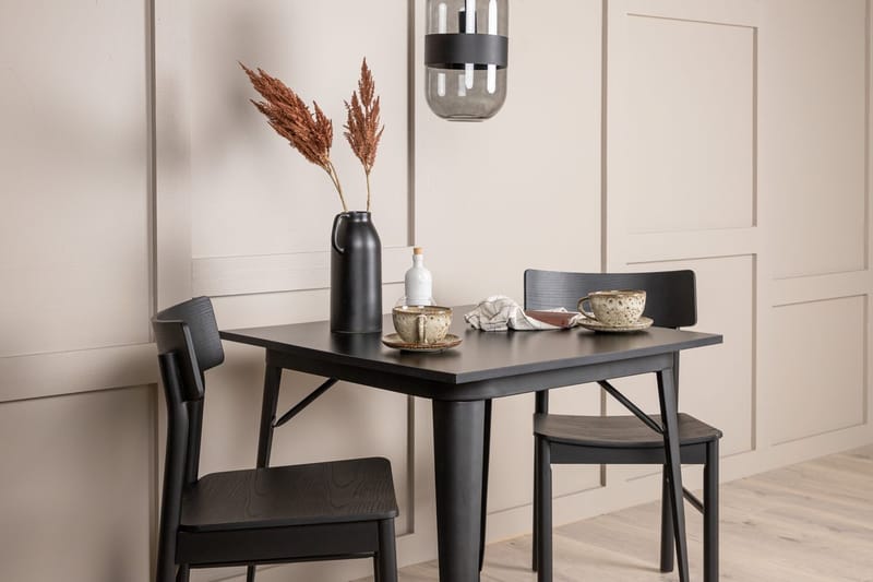 Rektangulär matgrupp Venture Home Svart Svart 2st - Møbler - Bord - Spisegrupper