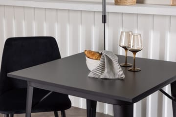 Rektangulär matgrupp Venture Home Svart Svart 2st - Møbler - Bord - Spisegrupper