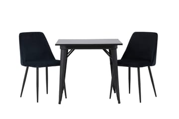 Rektangulär matgrupp Venture Home Svart Svart 2st - Møbler - Bord - Spisegrupper