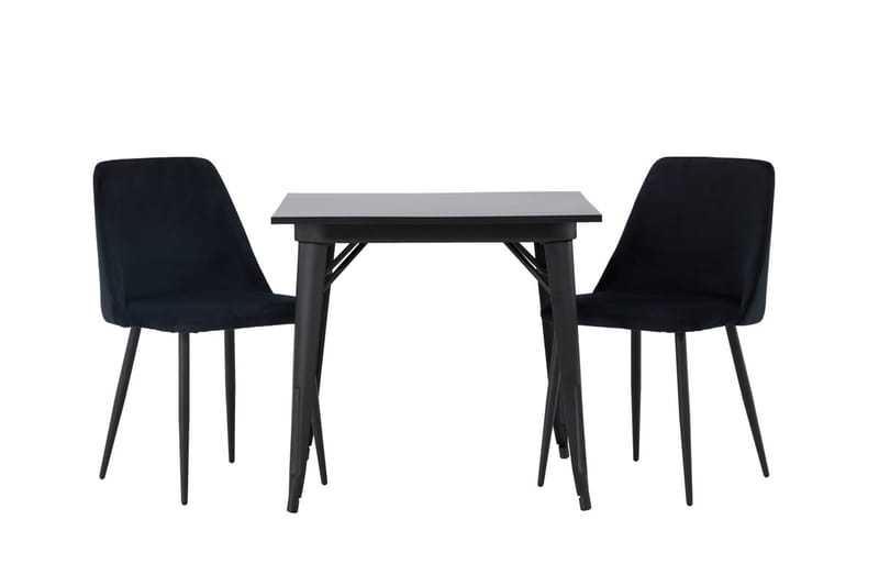 Rektangulär matgrupp Venture Home Svart Svart 2st - Møbler - Bord - Spisegrupper