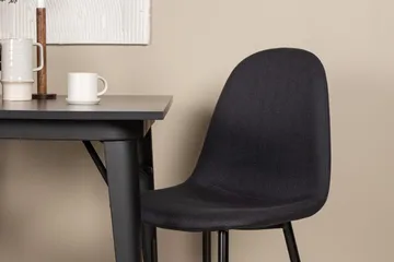 Rektangulär matgrupp Venture Home Svart Svart 2st - Møbler - Bord - Spisegrupper