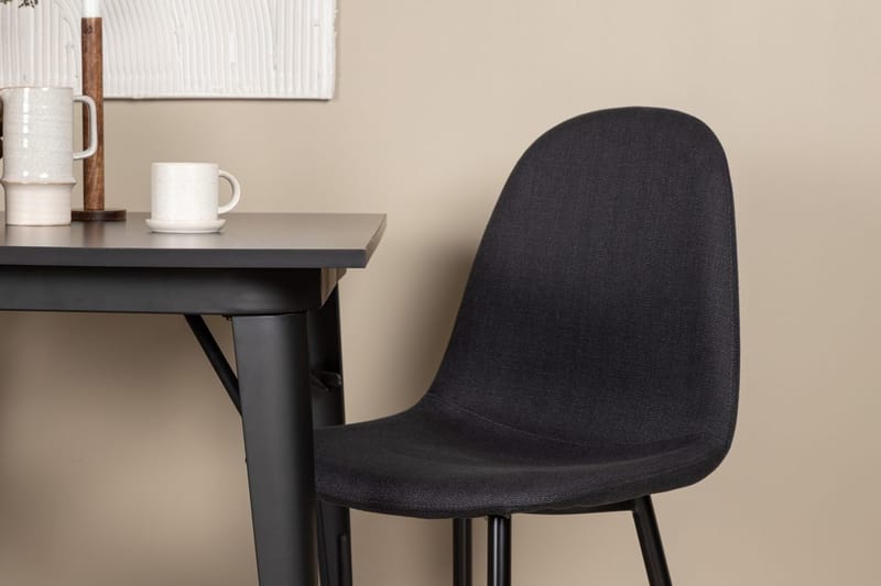 Rektangulär matgrupp Venture Home Svart Svart 2st - Møbler - Bord - Spisegrupper