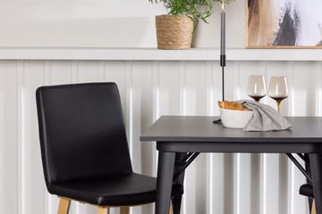 Rektangulär matgrupp Venture Home Svart Svart 2st - Møbler - Bord - Spisegrupper
