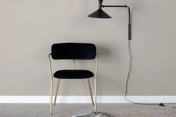 Rektangulär matgrupp Venture Home Svart Svart 4st - Møbler - Bord - Spisegrupper