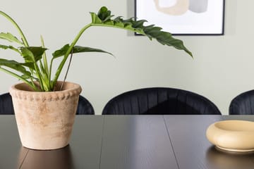 Rektangulär matgrupp Venture Home Svart Svart 6st - Møbler - Bord - Spisegrupper