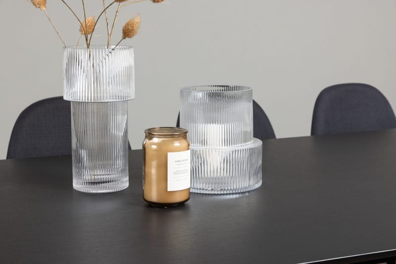 Rektangulär matgrupp Venture Home Svart Svart 6st - Møbler - Bord - Spisegrupper