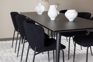 Rektangulär matgrupp Venture Home Svart Svart 6st - Møbler - Bord - Spisegrupper