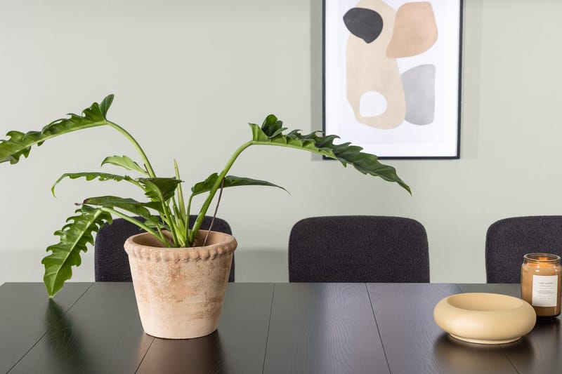 Rektangulär matgrupp Venture Home Svart Svart 6st - Møbler - Bord - Spisegrupper