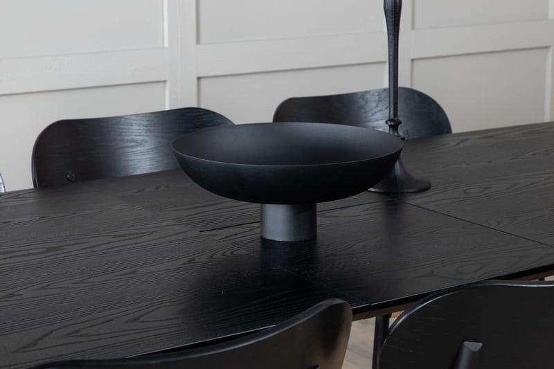 Rektangulär matgrupp Venture Home Svart Svart 6st - Møbler - Bord - Spisegrupper