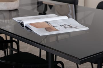 Rektangulär matgrupp Venture Home Svart Svart 6st - Møbler - Bord - Spisegrupper