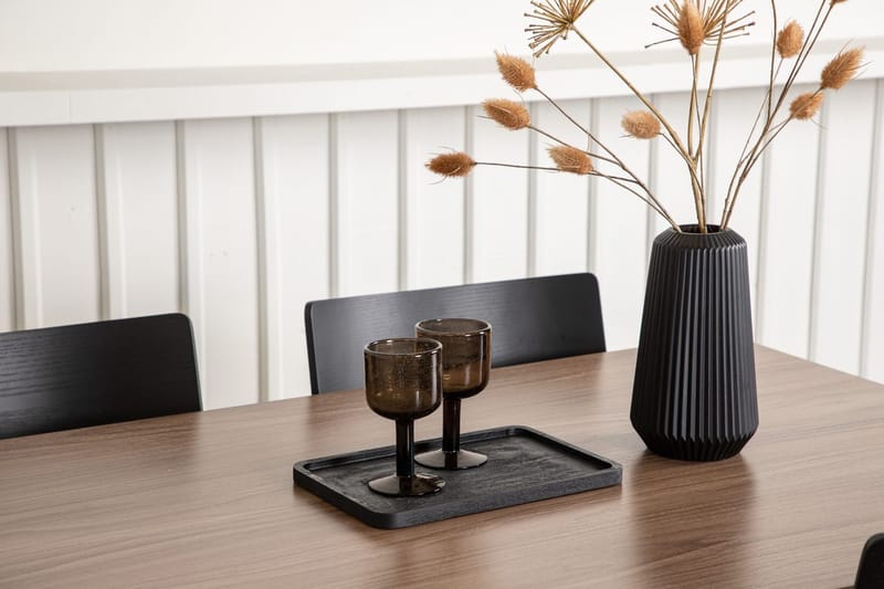 Rektangulär matgrupp Venture Home Svart Valnöt 4st - Møbler - Bord - Spisegrupper