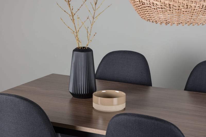 Rektangulär matgrupp Venture Home Svart Valnöt 4st - Møbler - Bord - Spisegrupper