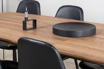 Rektangulär matgrupp Venture Home Svart Valnöt 8st - Møbler - Bord - Spisegrupper