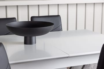 Rektangulär matgrupp Venture Home Svart Vit 4st - Møbler - Bord - Spisegrupper