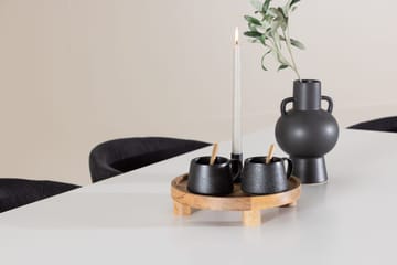 Rektangulär matgrupp Venture Home Svart Vit 6st - Møbler - Bord - Spisegrupper