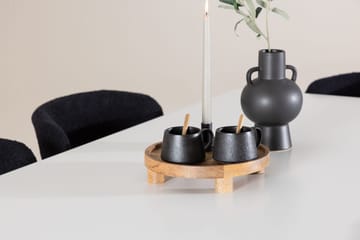 Rektangulär matgrupp Venture Home Svart Vit 6st - Møbler - Bord - Spisegrupper