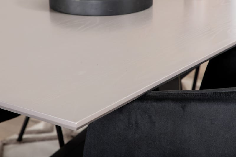 Rektangulär matgrupp Venture Home Svart - Møbler - Bord - Spisegrupper
