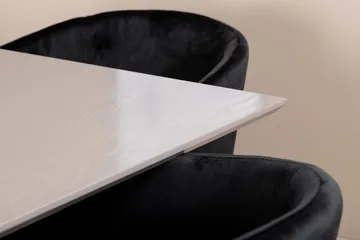 Rektangulär matgrupp Venture Home Svart - Møbler - Bord - Spisegrupper