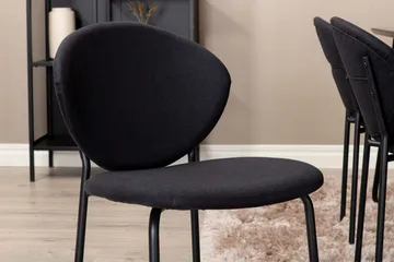 Rektangulär matgrupp Venture Home Svart - Møbler - Bord - Spisegrupper