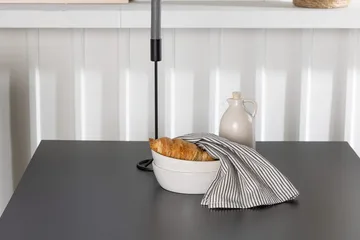 Rektangulär matgrupp Venture Home Vit Svart 2st - Møbler - Bord - Spisegrupper