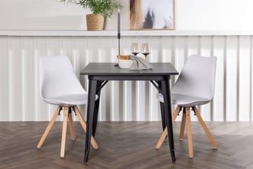 Rektangulär matgrupp Venture Home Vit Svart 2st - Møbler - Bord - Spisegrupper