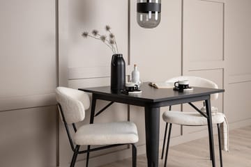 Rektangulär matgrupp Venture Home Vit Svart 2st - Møbler - Bord - Spisegrupper