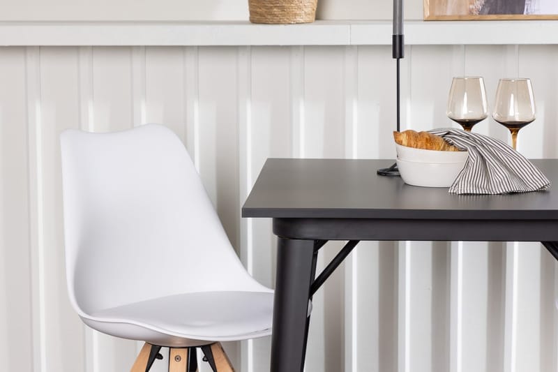 Rektangulär matgrupp Venture Home Vit Svart 2st - Møbler - Bord - Spisegrupper