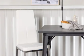 Rektangulär matgrupp Venture Home Vit Svart 2st - Møbler - Bord - Spisegrupper