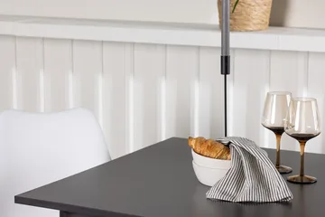 Rektangulär matgrupp Venture Home Vit Svart 2st - Møbler - Bord - Spisegrupper