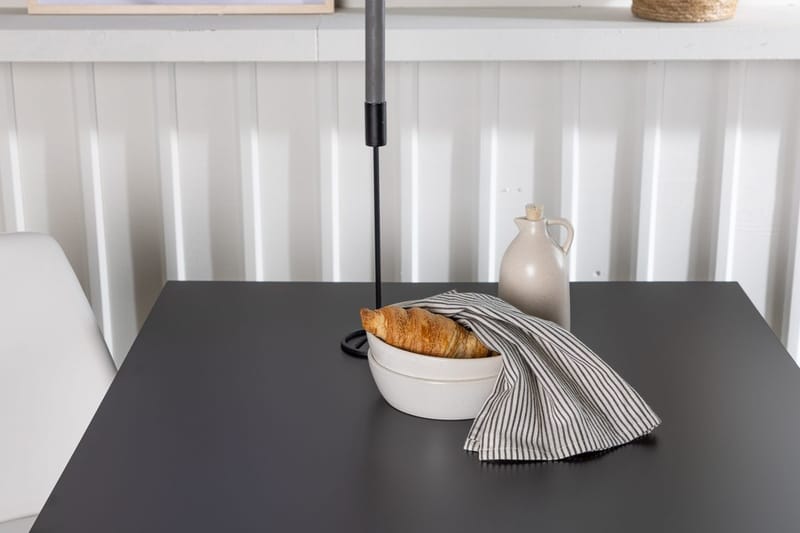 Rektangulär matgrupp Venture Home Vit Svart 2st - Møbler - Bord - Spisegrupper