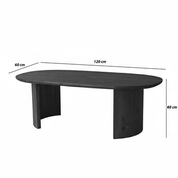Renvik Sofabord 120x40x60 cm - Antrasitt - Møbler - Bord - Sofabord