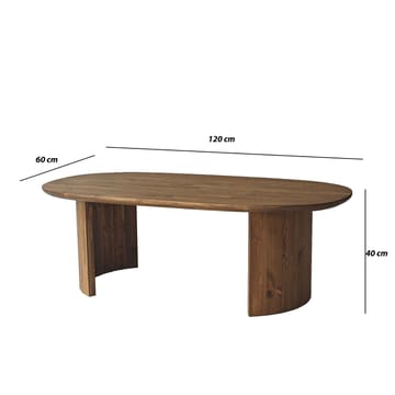 Renvik Sofabord 120x40x60 cm - Valnøtt - Møbler - Bord - Sofabord