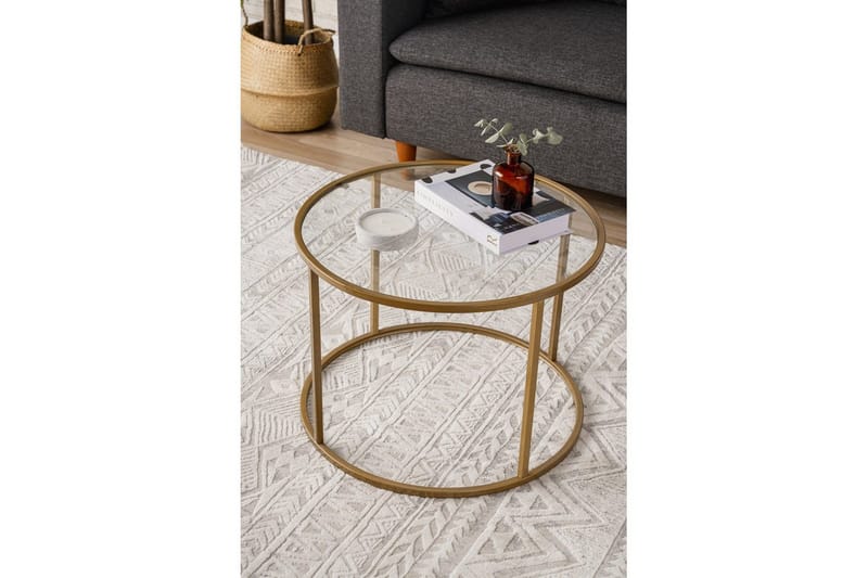 Retzow Stuebord 60 cm - Gull - Møbler - Bord - Sofabord