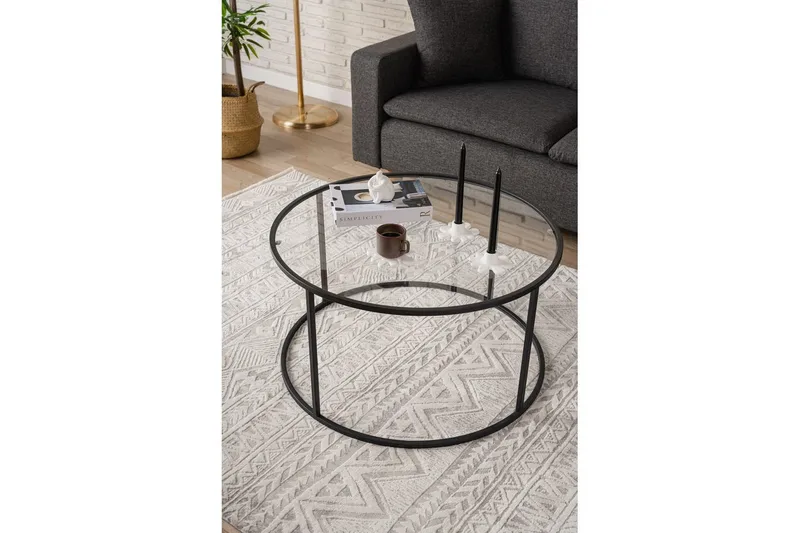 Retzow Stuebord 80 cm - Sort - Møbler - Bord - Sofabord