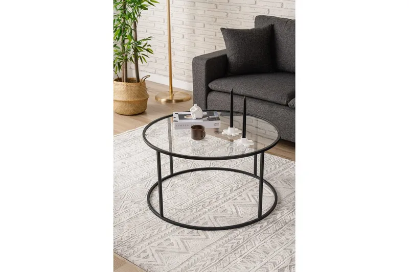 Retzow Stuebord 80 cm - Sort - Møbler - Bord - Sofabord