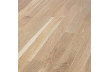 Rhonda Rundt Spisebord 129 cm med Eketopp - Beige - Møbler - Bord - Spisebord & kjøkkenbord