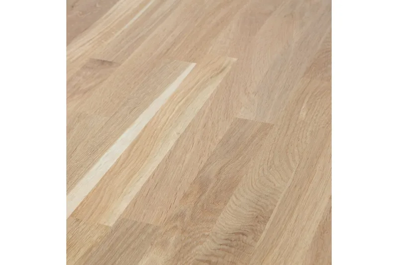 Rhonda Rundt Spisebord 129 cm med Eketopp - Beige - Møbler - Bord - Spisebord & kjøkkenbord