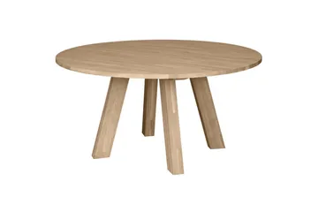 Rhonda Rundt Spisebord 150 cm med Eketopp - Beige - Møbler - Bord - Spisebord & kjøkkenbord