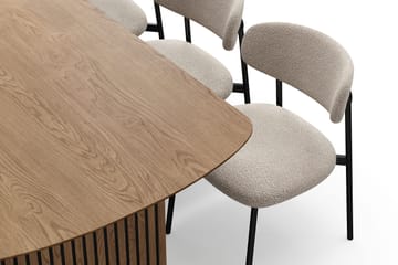 Richeto spisebord 180 cm med 6 Lucy spisestoler - Eik - Møbler - Bord - Spisegrupper