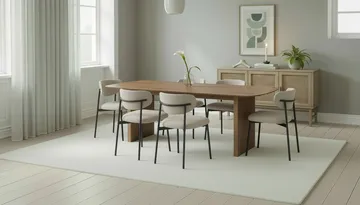 Richeto spisebord 240 cm med 6 Lucy spisestoler - Eik - Møbler - Bord - Spisegrupper