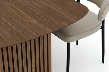 Richeto spisebord 240 cm med 6 Sawako stoler - Røkt eik - Møbler - Bord - Spisegrupper