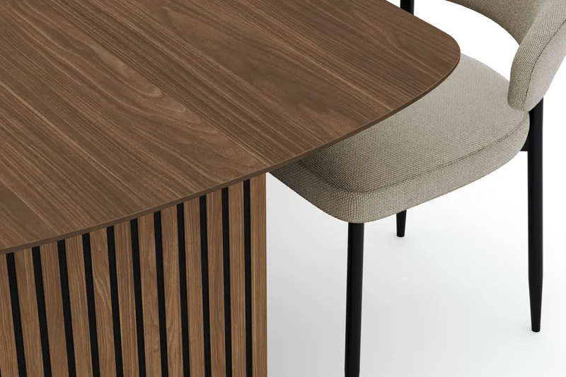 Richeto spisebord 240 cm med 6 Sawako stoler - Røkt eik - Møbler - Bord - Spisegrupper