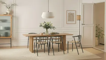 Richeto spisebord 240 cm med 6 Winston spisestoler - Eik - Møbler - Bord - Spisegrupper