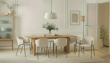 Richeto spisebord 240 cm med 8 Filip spisestoler - Eik - Møbler - Bord - Spisegrupper