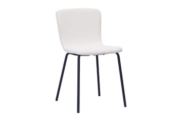 Richeto spisebord 240 cm med 8 Katy spisestoler - Naturlig finish / hvit bouclé / metallben svart - Møbler - Bord - Spisegrupper