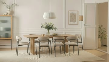 Richeto spisebord 240 cm med 8 Lucy spisestoler - Eik - Møbler - Bord - Spisegrupper