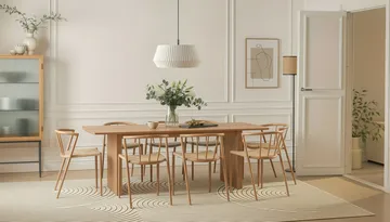 Richeto spisebord 240 cm med 8 Winston spisestoler - Eik - Møbler - Bord - Spisegrupper