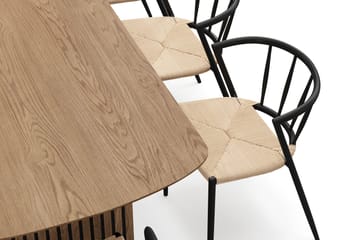Richeto spisebord 240 cm med 8 Winston spisestoler - Eik - Møbler - Bord - Spisegrupper